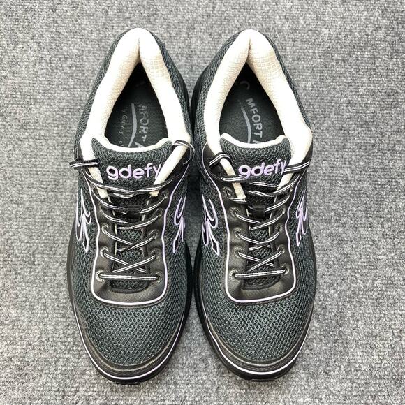 Gravity Defyer Womens Pain Relief Walking Shoes Size 10 Black Purple - Picture 2 of 10